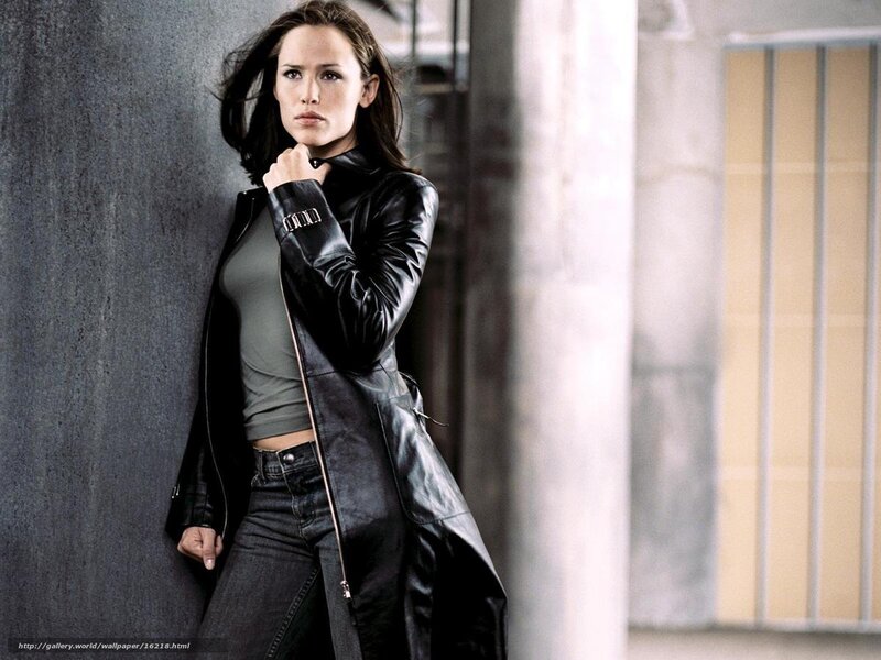 woman in black leather jacket