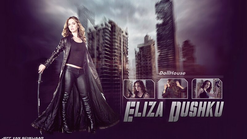 Woman in Black Leather — Purple, Dramatic, Night