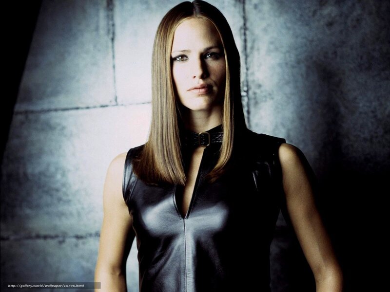 woman in black leather top