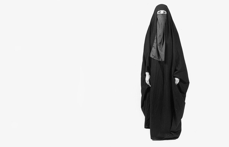 Woman in Black Niqab — Neutral