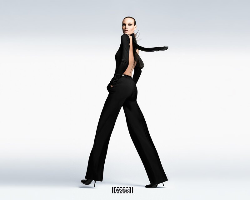 Woman in Black Outfit — Dramatic, Photograph, Black Pants