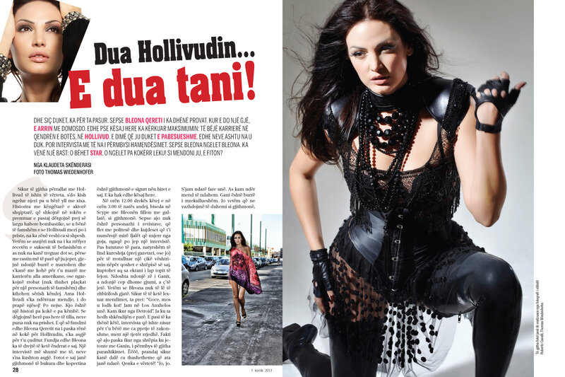 Woman in Black Outfit — Dramatic, Photograph, Magazine Page