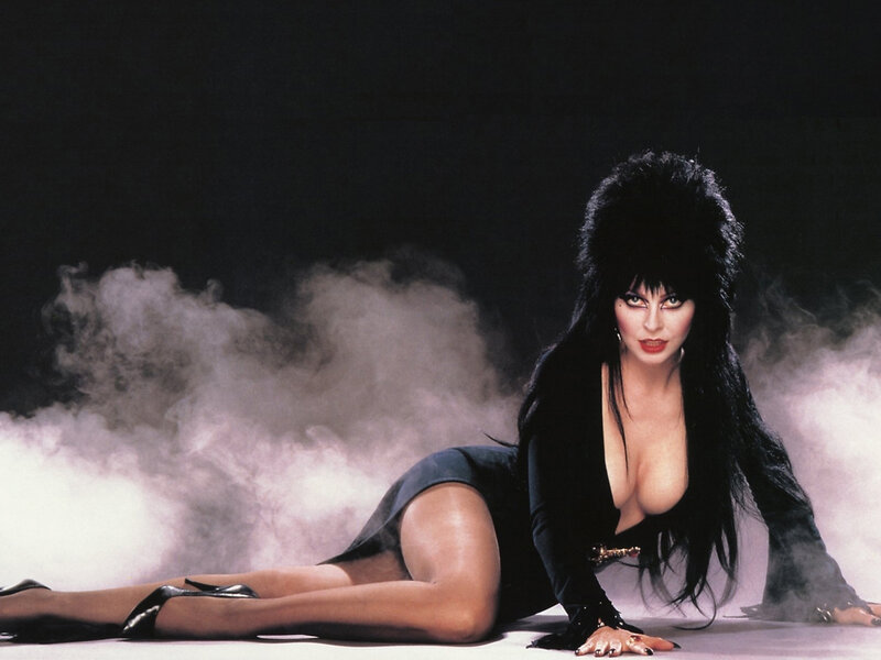 Woman in Black Outfit — Dramatic, Photograph, Smoke, Heels