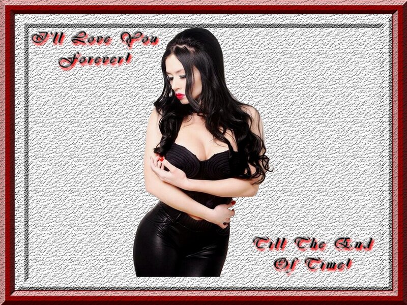 Woman in Black Outfit — Dramatic, Photograph, Text