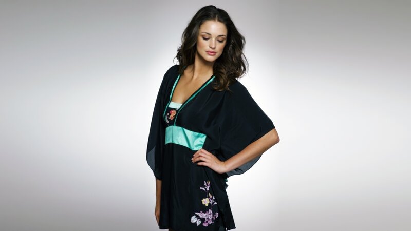 woman in black robe