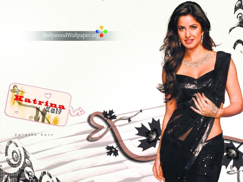 Woman in Black Sari — Confident