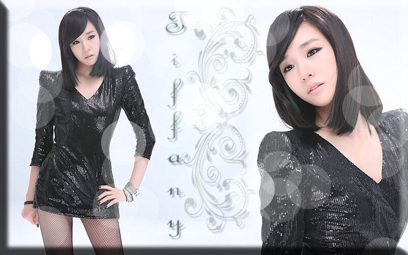 woman in black sequin dress