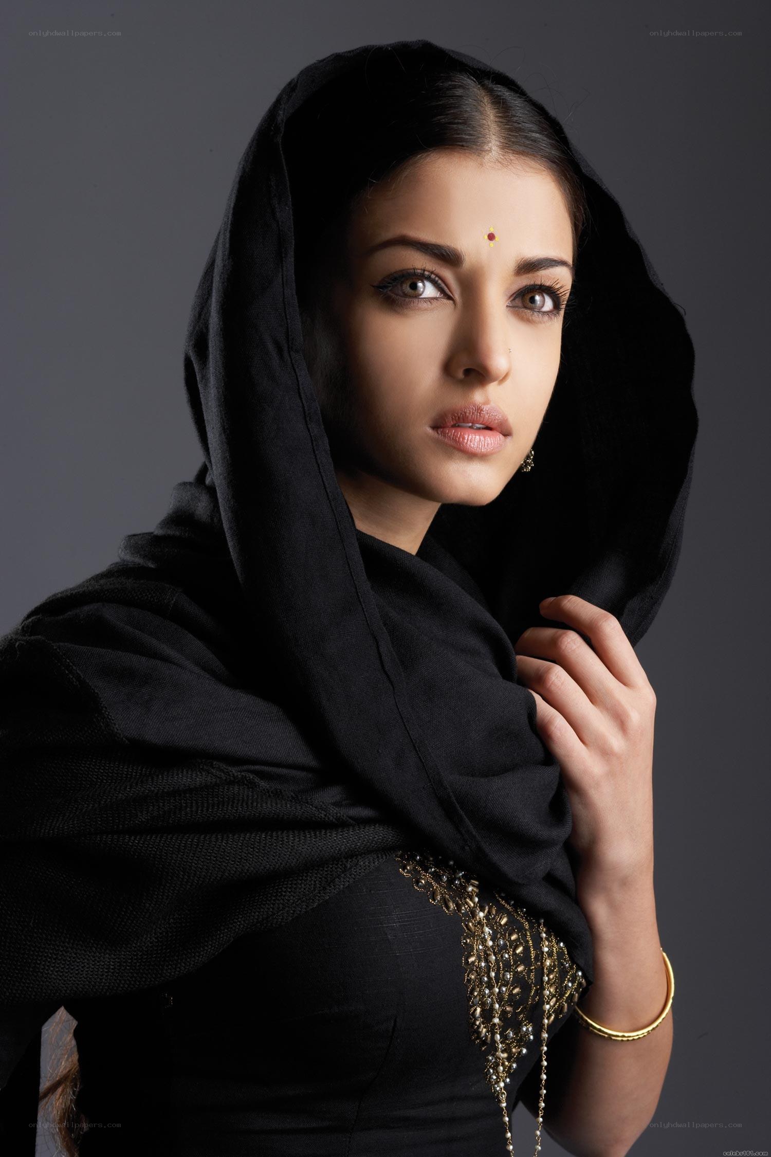 woman in black shawl