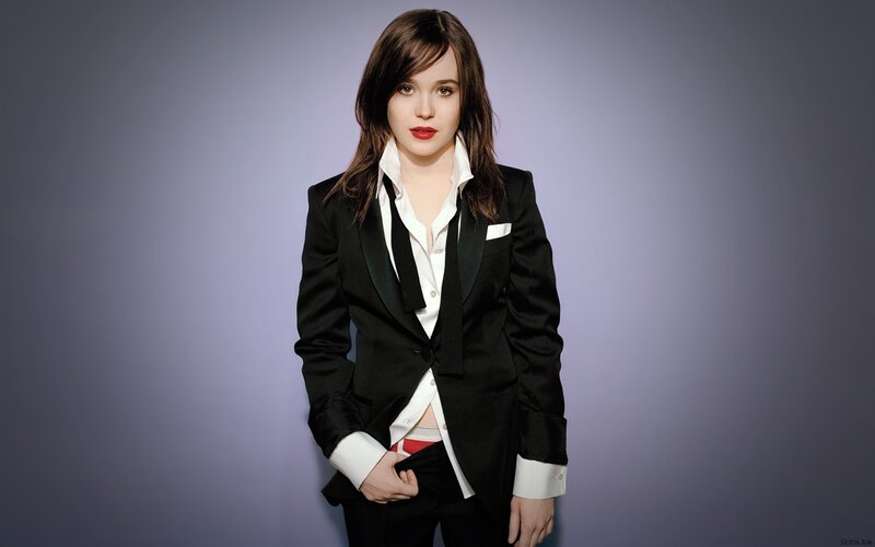 woman in black suit