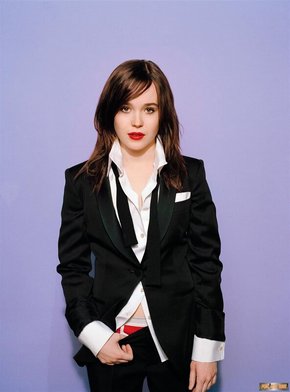 woman in black suit