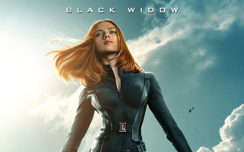 Woman in Black Suit — Blue, Dramatic, Afternoon
