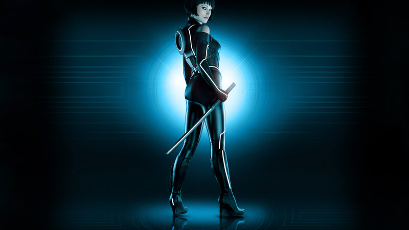 Woman in Black Suit — Blue, Dramatic, Night
