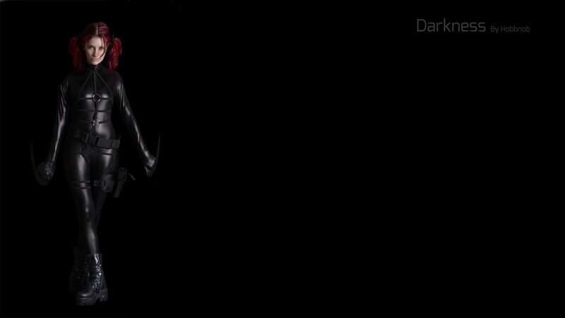 Woman in Black Suit — Dark