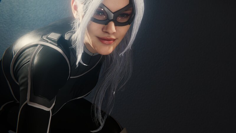 Woman in Black Suit — Dramatic, 3d Render, Mask