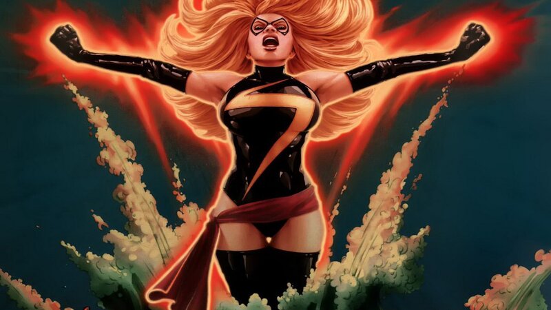 Woman in Black Suit — Dramatic, Comic, Superhero