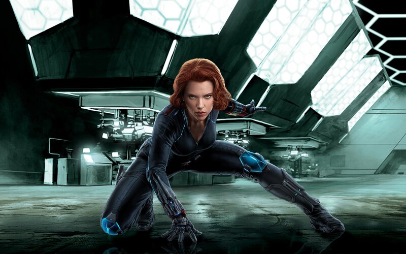 Woman in Black Suit — Dramatic, Digital Art, Gloves