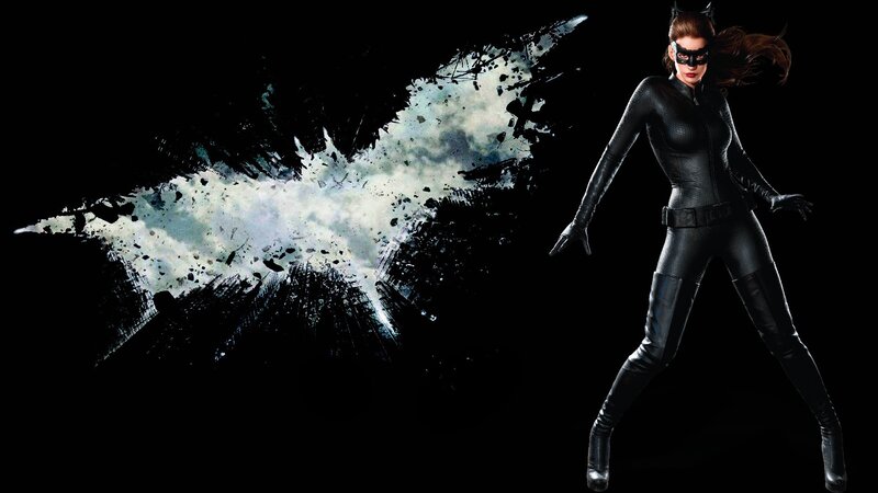 Woman in Black Suit — Dramatic, Digital Art, Mask, Cat Ears