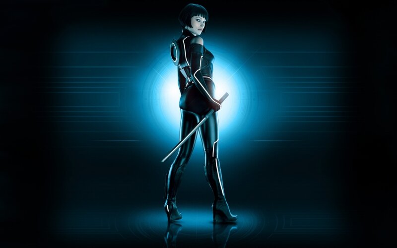 Woman in Black Suit — Dramatic, Digital Art, Sword