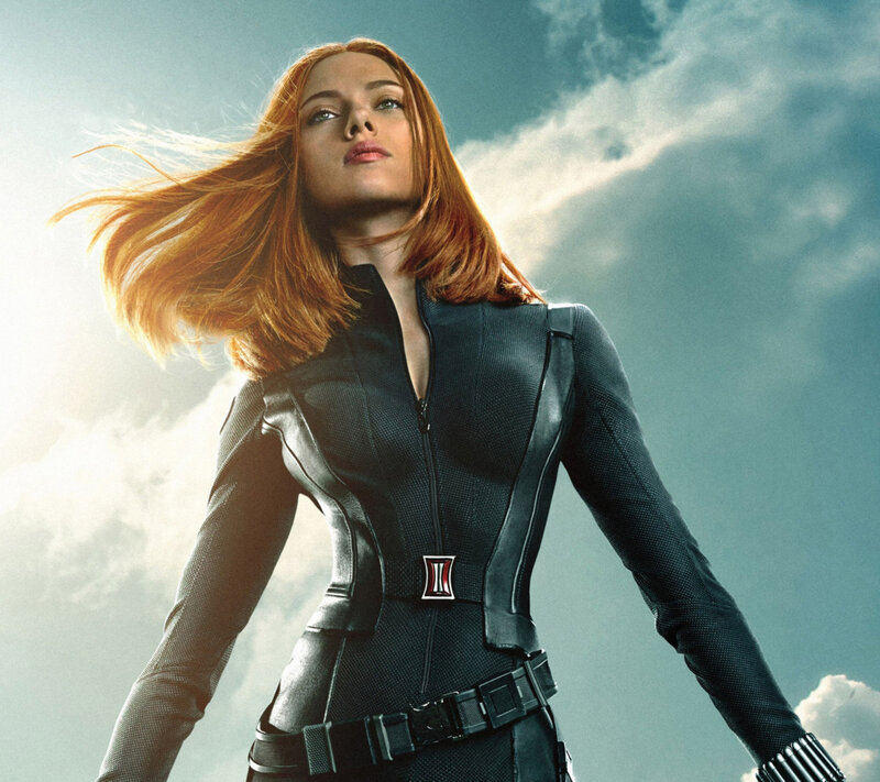 Woman in Black Suit — Dramatic, Photograph, Red Hair, Sky