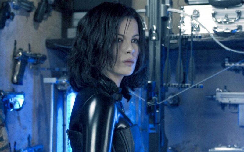 woman in black suit in lab