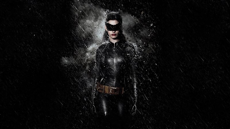 Woman in Black Suit — Rain
