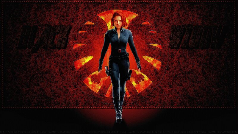 Woman in Black Suit — Red, Dramatic, Digital Art, Fire Symbol