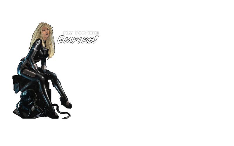 woman in black suit sitting