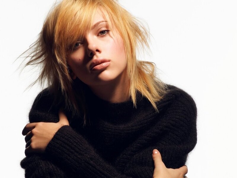 woman in black sweater