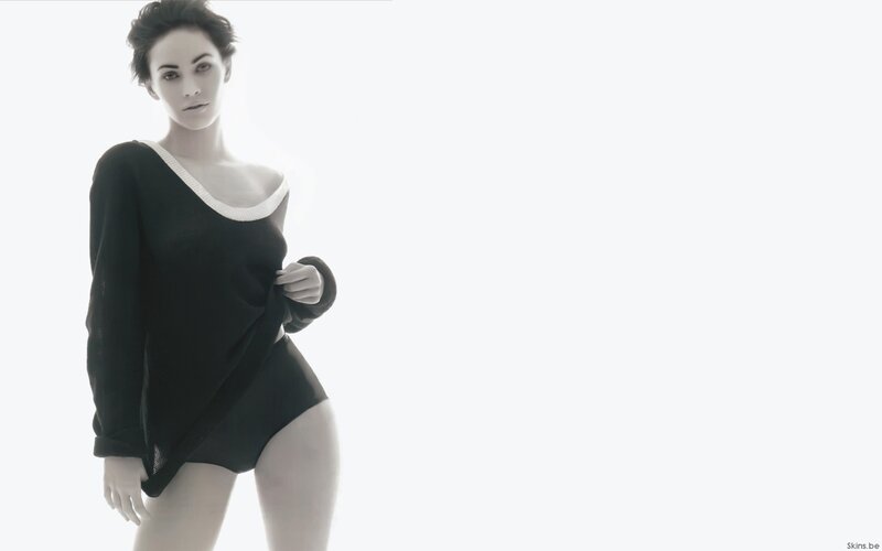 woman in black sweater