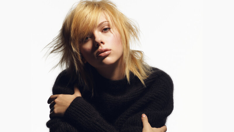 woman in black sweater