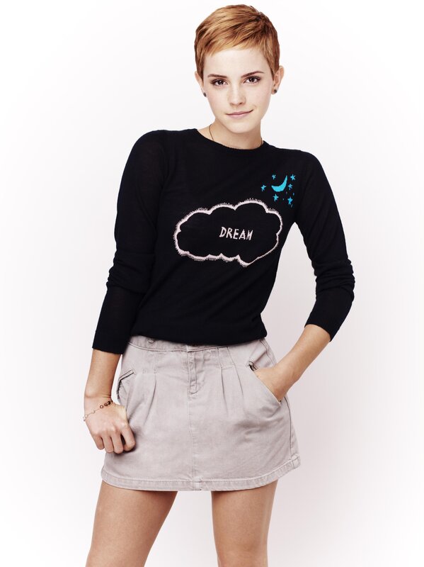 woman in black sweater