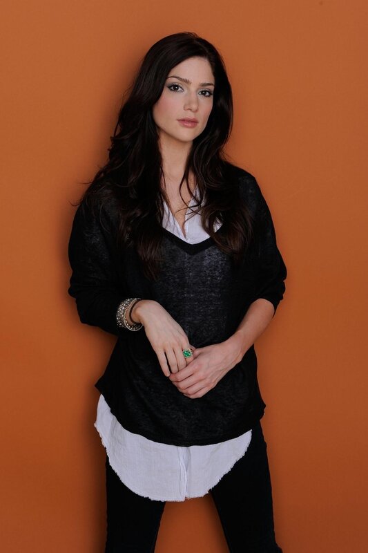 woman in black sweater