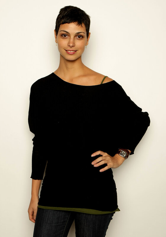 woman in black sweater
