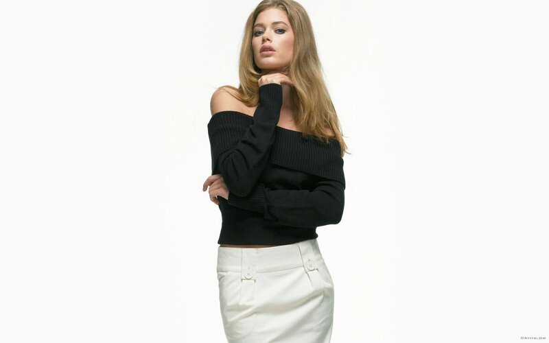 woman in black sweater