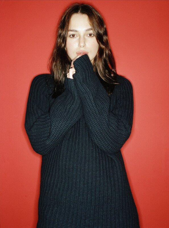woman in black sweater