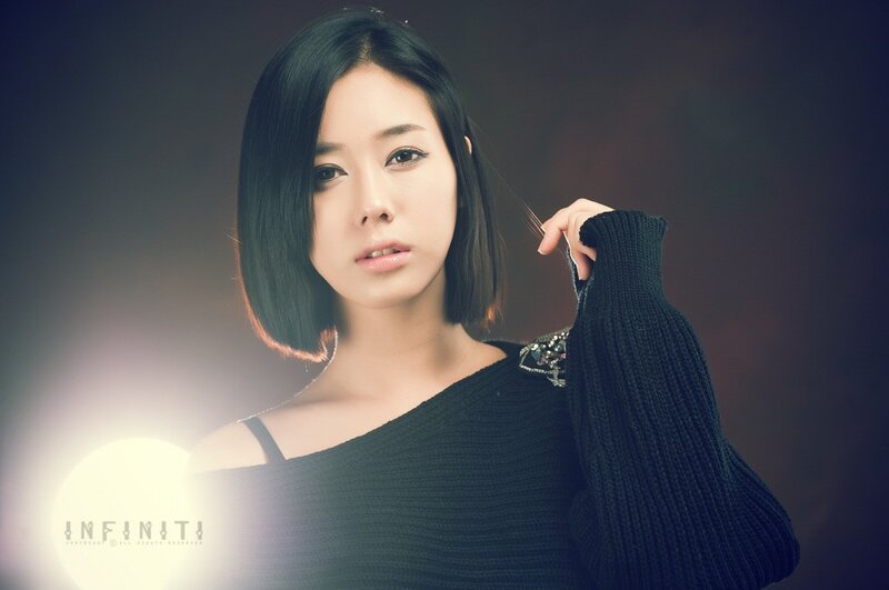 woman in black sweater