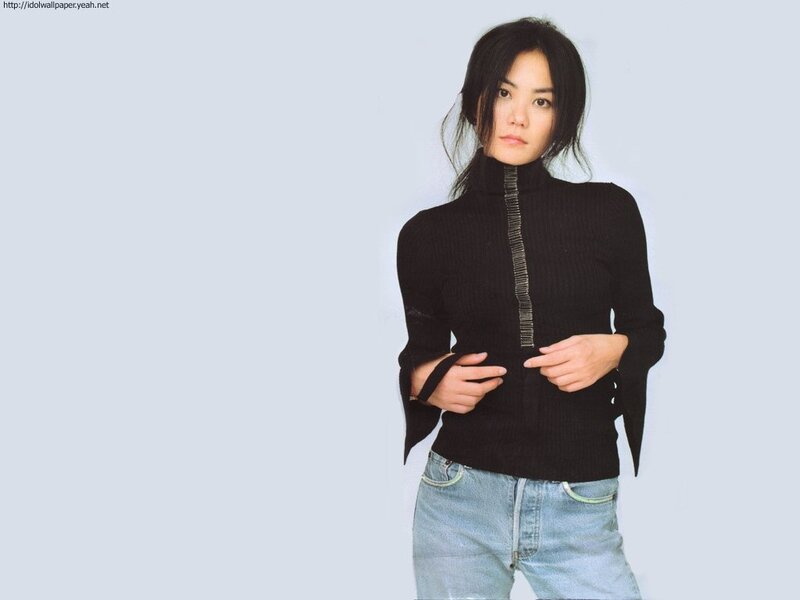 woman in black sweater