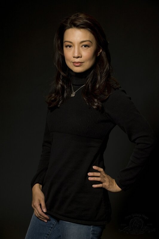 woman in black sweater portrait