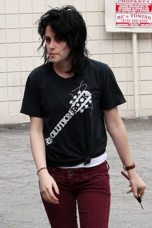woman in black t-shirt walking