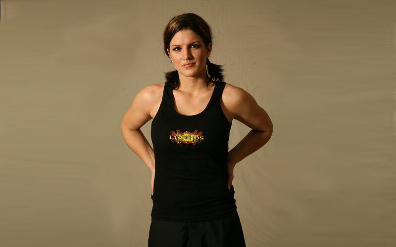 woman in black tank top