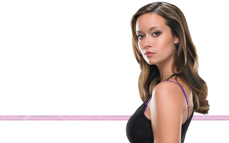 woman in black top