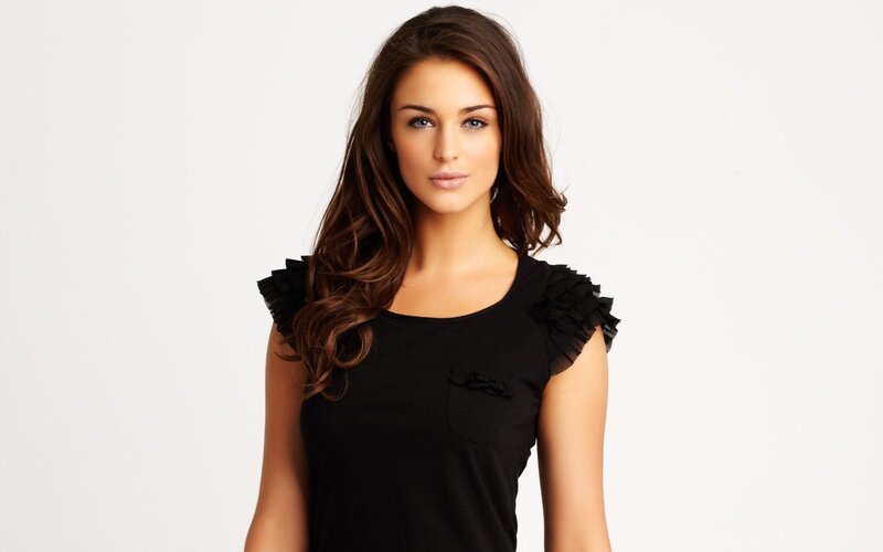 woman in black top