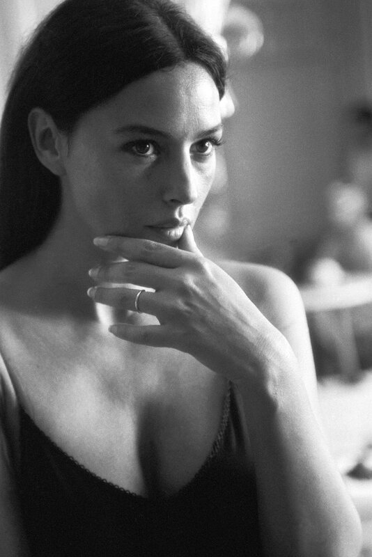 woman in black top