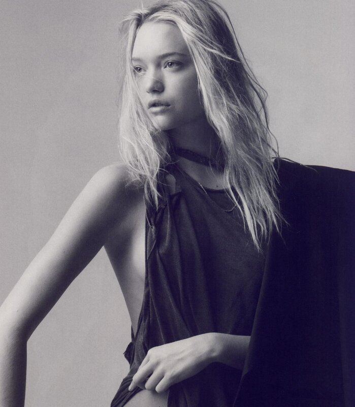 woman in black top
