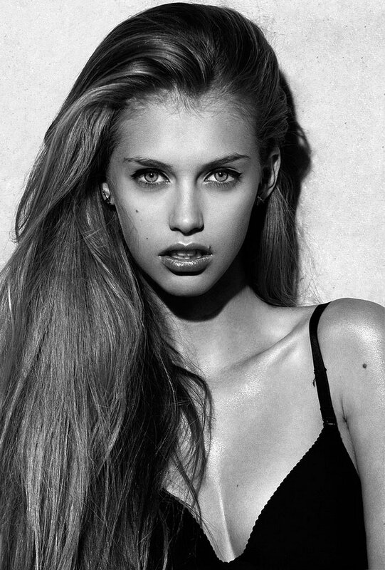 woman in black top