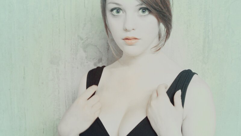 woman in black top