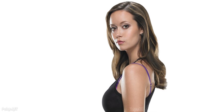 woman in black top