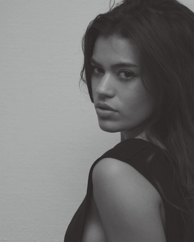 woman in black top