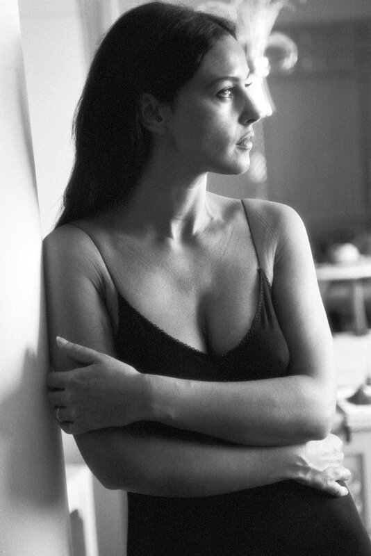 woman in black top