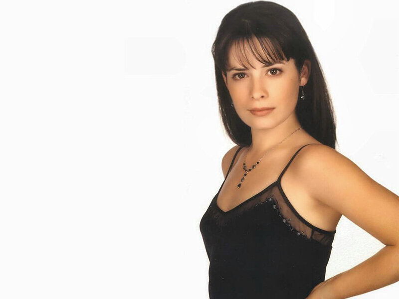 woman in black top